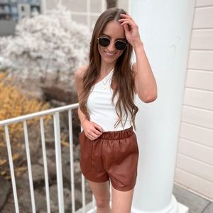 abercrombie cutout one shoulder crop tank top